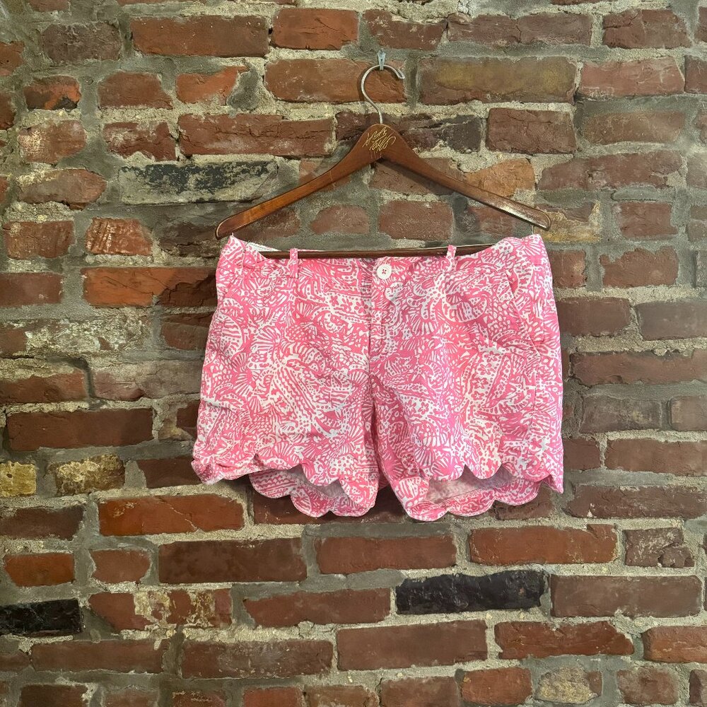 Lily Pulitzer The Buttercup Short Pink and White Summer Shorts